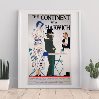 Der Kontinent Via Harwich – Premium-Kunstdruck 11 x 14 Zoll I