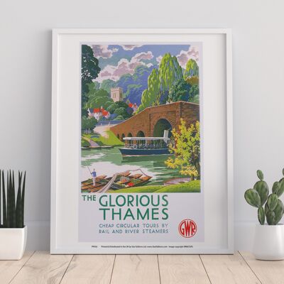 Die glorreiche Themse – Premium-Kunstdruck im Format 11 x 14 Zoll
