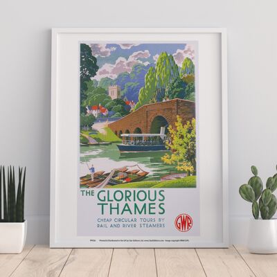 Die glorreiche Themse – Premium-Kunstdruck im Format 11 x 14 Zoll