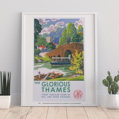 The Glorious Thames - 11X14” Premium Art Print - I