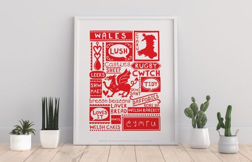 Welsh Poster- Wales - 11X14” Premium Art Print I