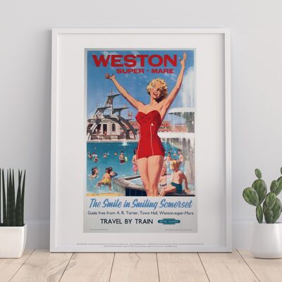 Weston-Super-Mare - The Smile In Smiling Somerset Art Print I