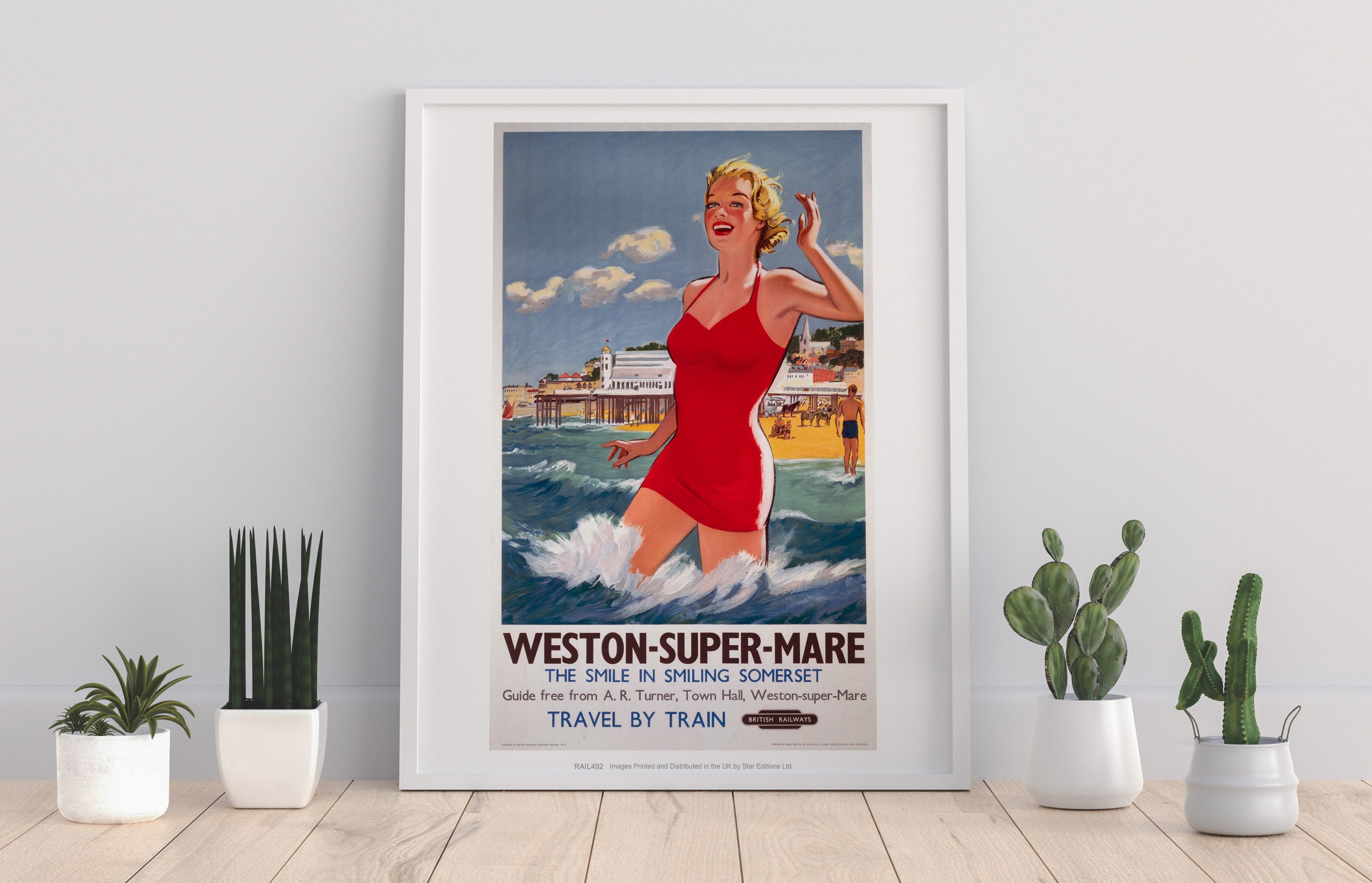 Weston-Super-Mare - Das Lächeln im lächelnden Somerset Kunstdruck II