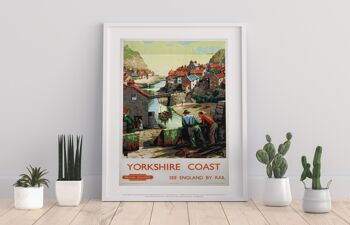 Yorkshire Coast - Voir l'Angleterre en train - Premium Art Print II