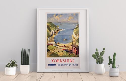 Yorkshire, North Landing, Flamborough - Premium Art Print I