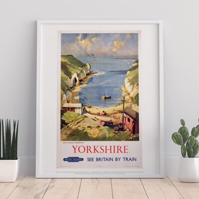 Yorkshire, North Landing, Flamborough - Impresión de arte premium I