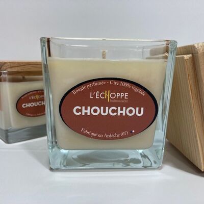 SCENTED CANDLE WAX 100% VEGETABLE SOYA - 8X8 190 G CHOUCHOU