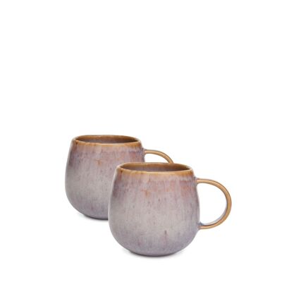 Ceramic Amazonia cup bulbous from Portugal in grey
