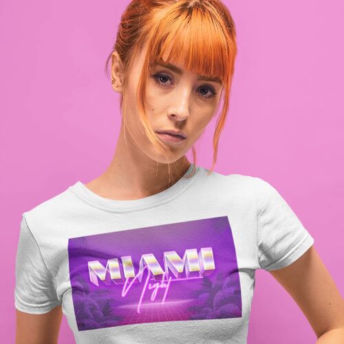 T-shirt miami night 80s