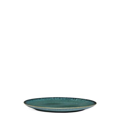 Ceramic Amazonia salad plate from Portugal in green