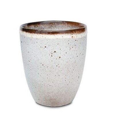 Tasse à café Sail en céramique du Portugal en gris-bleu