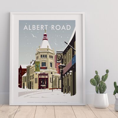 Albert Road von Künstler Dave Thompson – Premium Kunstdruck II