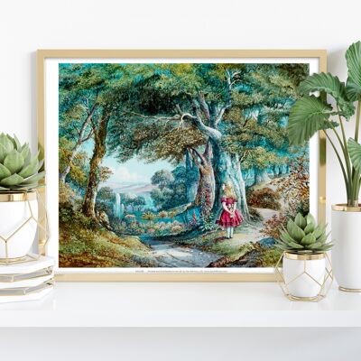 Alice im Wunderland – Garten – Premium-Kunstdruck 27,9 x 35,6 cm I