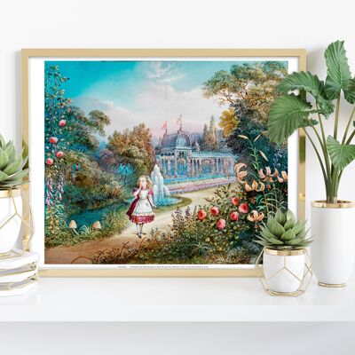 Alice im Wunderland – Garten – Premium-Kunstdruck 27,9 x 35,6 cm II