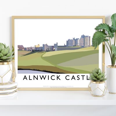 Castello di Alnwick dell'artista Richard O'Neill - 11 x 14" stampa d'arte I