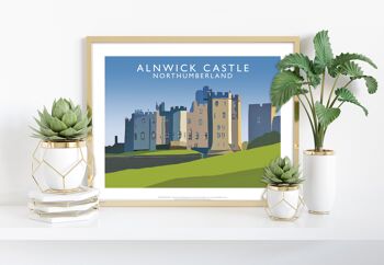 Château d'Alnwick par l'artiste Richard O'Neill - 11X14" Art Print II