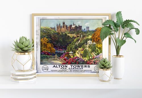 Alton Towers And Gardens - 11X14” Premium Art Print II