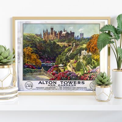 Torres y jardines de Alton - 11X14" Premium Art Print II