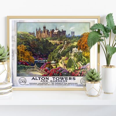 Alton Towers And Gardens - 11X14" Stampa d'arte Premium II