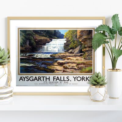 Chutes d'Aysgarth, Yorkshire - 11X14" Premium Art Print I