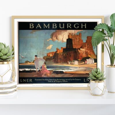 Bamburgh - Stampa d'arte premium 11X14" I