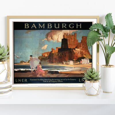 Bamburgh – Premium-Kunstdruck im Format 11 x 14 Zoll I