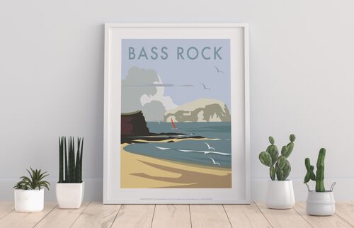 Bass Rock By Artist Dave Thompson - 11X14” Premium Art Print I