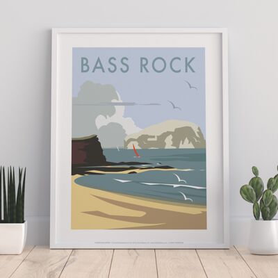 Bass Rock por el artista Dave Thompson - 11X14" Premium Art Print I