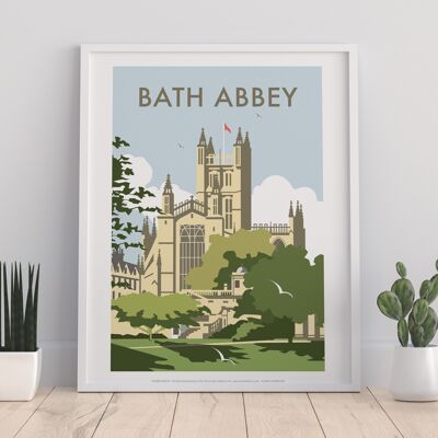 Abadía de Bath por el artista Dave Thompson - Impresión de arte premium I