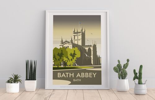 Bath Abbey By Artist Dave Thompson - Premium Art Print II