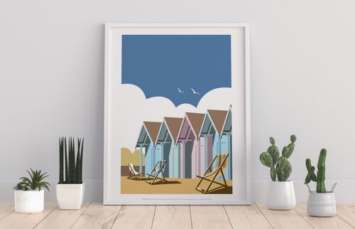 Beach Hut By Artist Dave Thompson - 11X14” Premium Art Print I