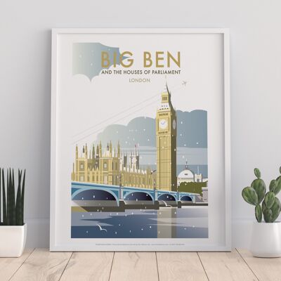 Big Ben vom Künstler Dave Thompson – Premium-Kunstdruck 27,9 x 35,6 cm II