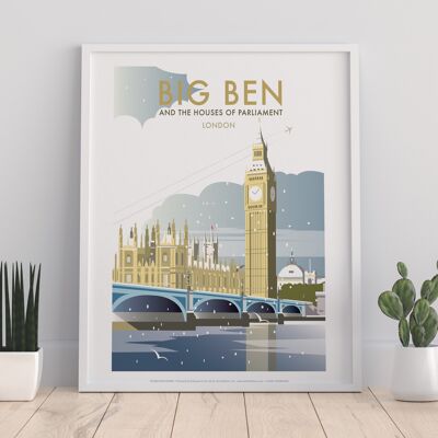 Big Ben vom Künstler Dave Thompson – Premium-Kunstdruck 27,9 x 35,6 cm II