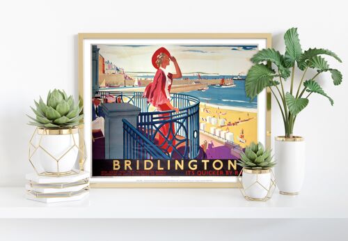 Bridlington - It's Quicker By Rail - Premium Art Print I
