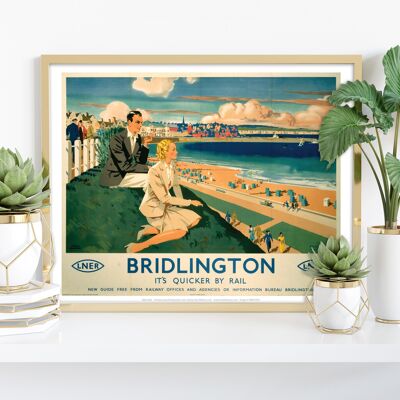 Bridlington - It's Quicker By Rail - Premium Art Print III