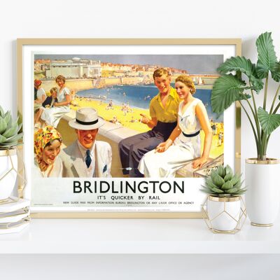 Bridlington - It's Quicker By Rail - Premium Art Print IV