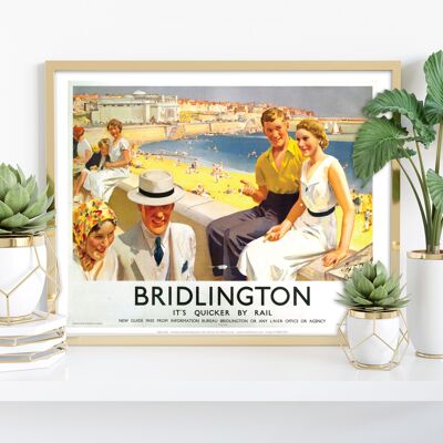 Bridlington - It's Quicker By Rail - Premium Art Print IV