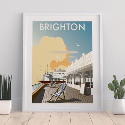 Brighton vom Künstler Dave Thompson – Premium-Kunstdruck 27,9 x 35,6 cm III