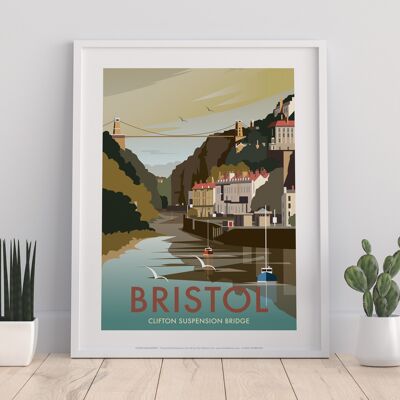 Bristol vom Künstler Dave Thompson – 11 x 14 Zoll Premium-Kunstdruck I