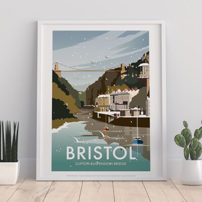 Bristol vom Künstler Dave Thompson – Premium-Kunstdruck 27,9 x 35,6 cm II