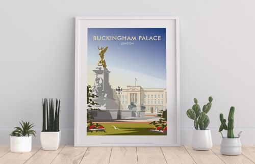 Buckingham Palace By Artist Dave Thompson - Art Print I