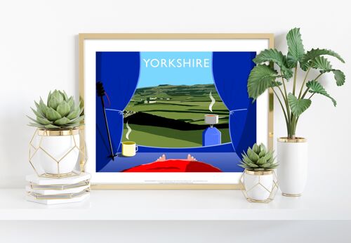 Camping In Yorkshire By Artist Richard O'Neill - Art Print I