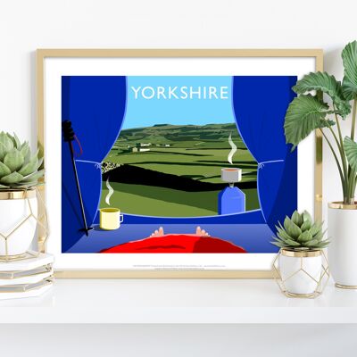 Camping In Yorkshire By Artist Richard O'Neill - Art Print I