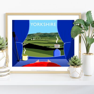 Camping en Yorkshire por el artista Richard O'Neill - Impresión de arte I