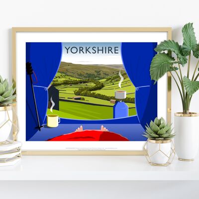 Camping in Yorkshire von Künstler Richard O'Neill - Kunstdruck II