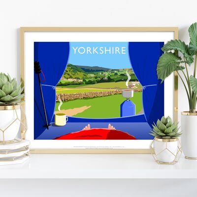 Camping en Yorkshire por el artista Richard O'Neill - Impresión de arte III