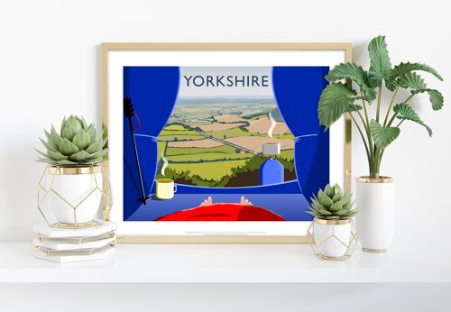Camping In Yorkshire By Artist Richard O'Neill - Art Print IV
