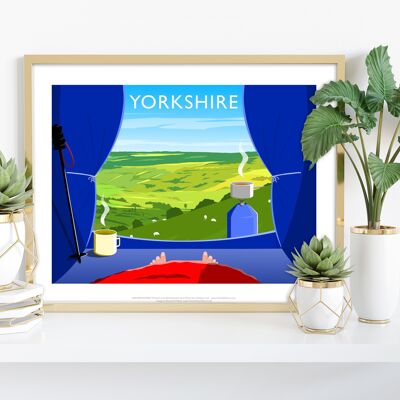 Camping en Yorkshire por el artista Richard O'Neill - Impresión de arte V