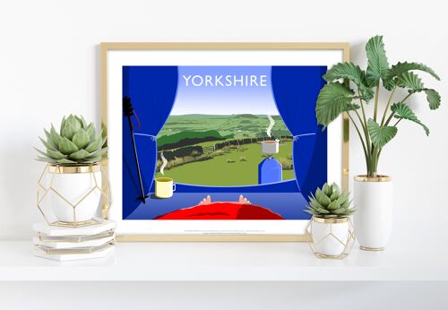 Camping In Yorkshire By Artist Richard O'Neill - Art Print VI