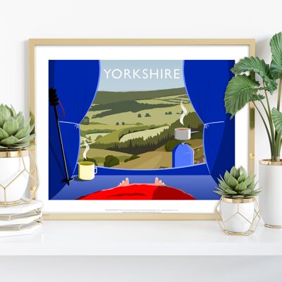 Camping In Yorkshire By Artist Richard O'Neill - Art Print VII